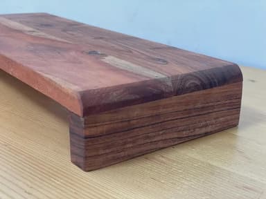 Chag Sameach Walnut Serving Tray detail 7