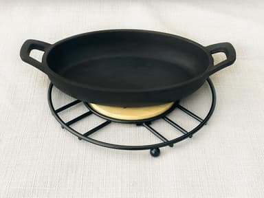 Breslev Flame Wooden Trivet detail 3